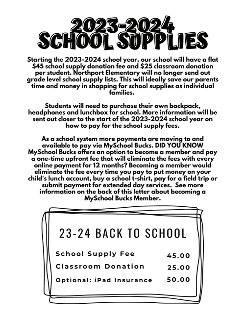 School Supply Information